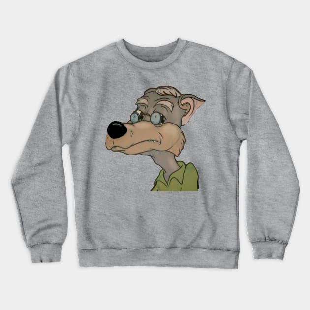 The Really Grey Wolf Crewneck Sweatshirt by Shock Arts